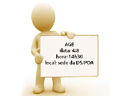 AGE nesta terça (4/8), na sede da DS/POA