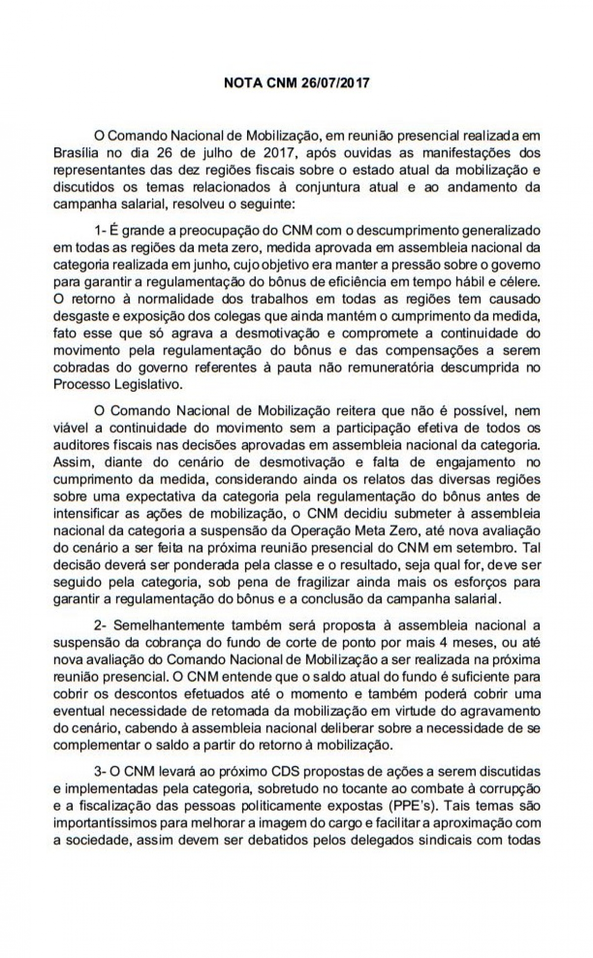 Nota CNM 