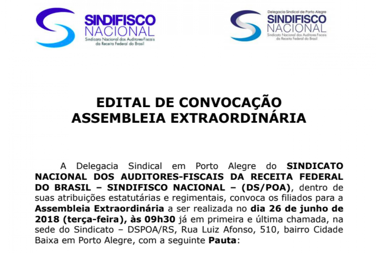 Confira os indicativos e considerações da Assembleia desta terça 26